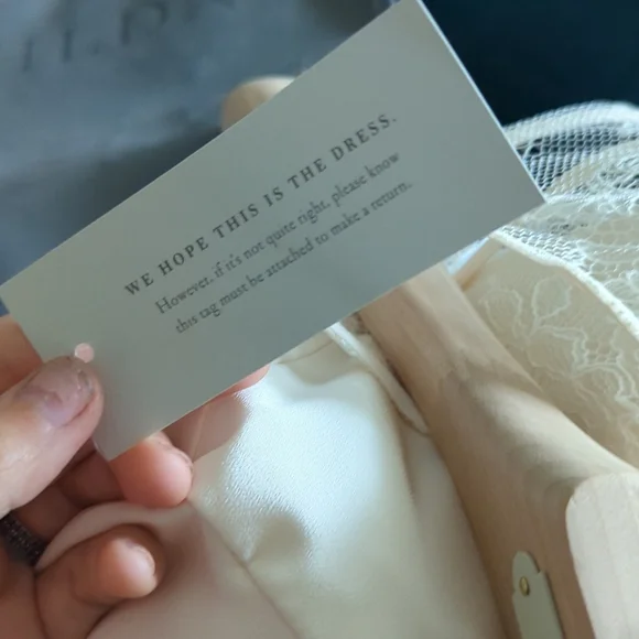 NWT BHLDN Panes of Lace Wedding Gown